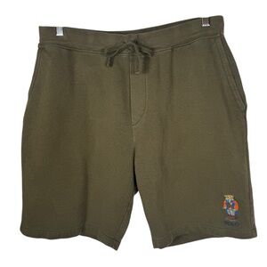 Polo Ralph Lauren Men’s Fleece Hi Tech Bear Shorts, Olive, Size XL